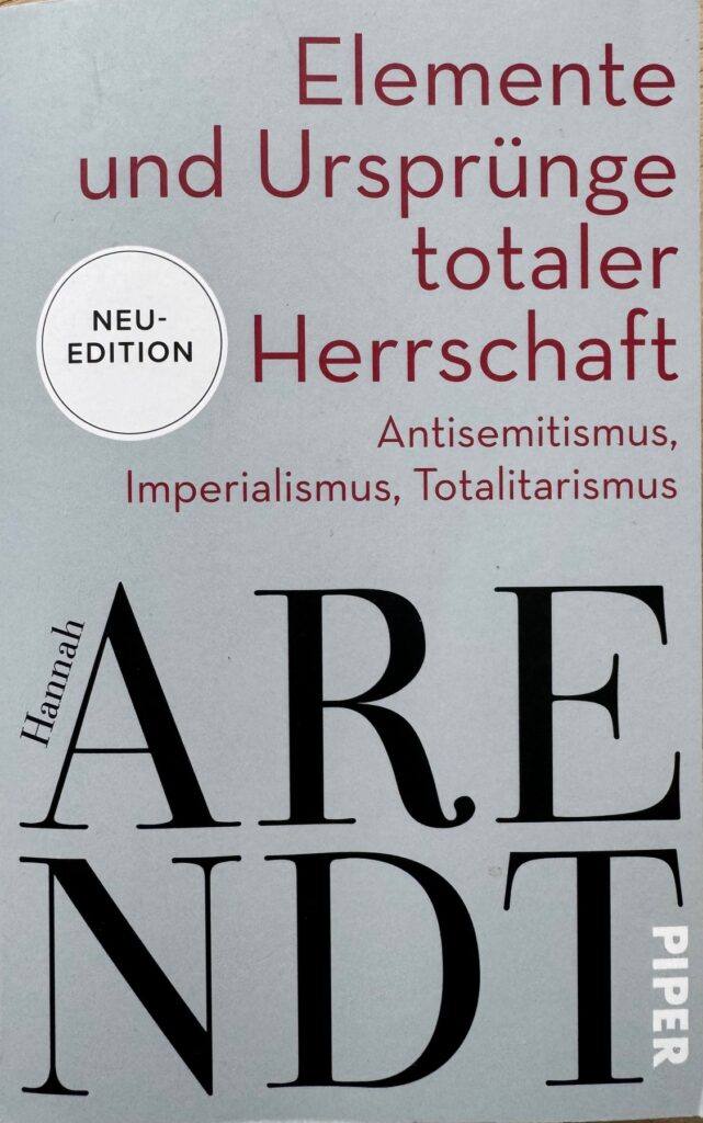Arendt Buchcover: Hannah Arendt: Elemente und Ursprünge totaler Herschaft